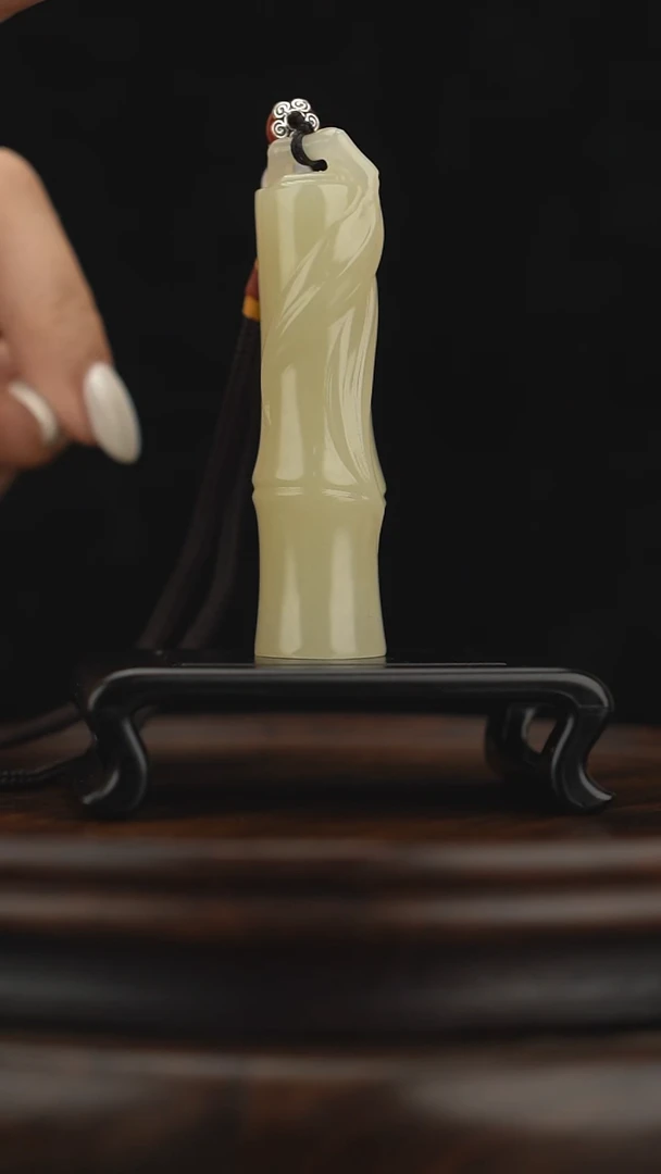 玉【节节高升】天然玉石手把件