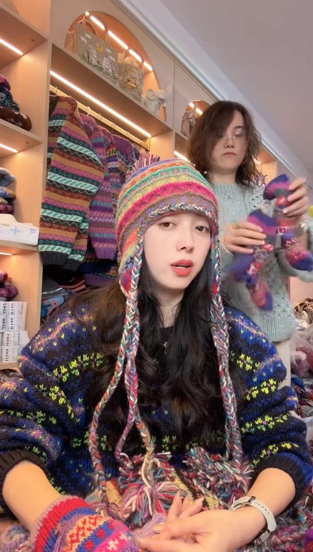 绵羊毛好****！百羊毛护耳帽667