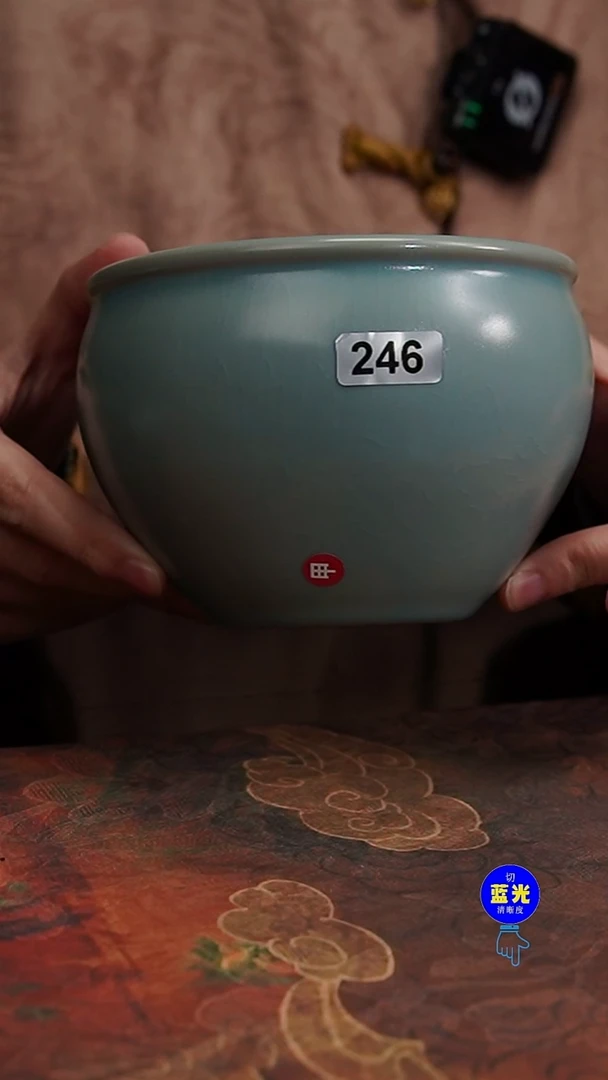 摆件瓷眼**姐纯手工清凉寺原矿釉风水缸（中246）