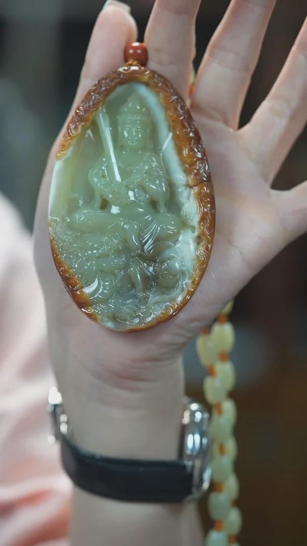 颈饰未镶嵌和田玉文殊