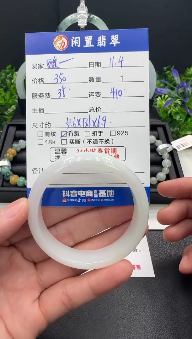 未镶嵌手镯翡翠酸**圆翡翠手镯