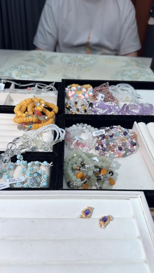 水晶手链银S925镶嵌J033紫水葫芦镶嵌吊坠