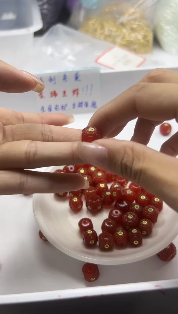南红玛瑙银S800镶嵌颈饰x1218南红精工花瓣方块*1个