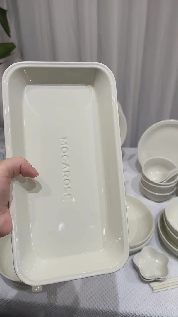 【闪购商品】瓷奶油白（11英寸）28cm炻彩鱼盘