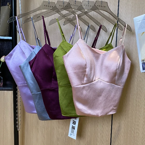 【燕子在南油】甜辣显瘦性感美背夏季吊带露背背心1182