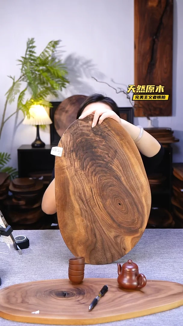 木北美黑胡桃原木.干裂疤结不属于商品质量问题完美主义者慎拍