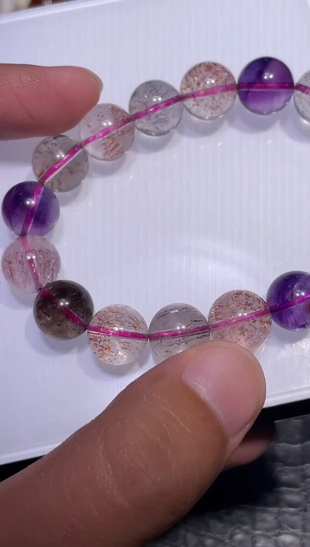 未镶嵌手链水晶超七单圈A11（多样性发其一）