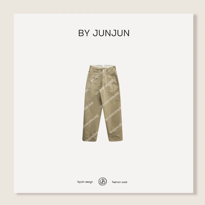ByJunjun2025春新款女装【巴恩裤】 慵懒松弛感百搭休闲裤C25K8575