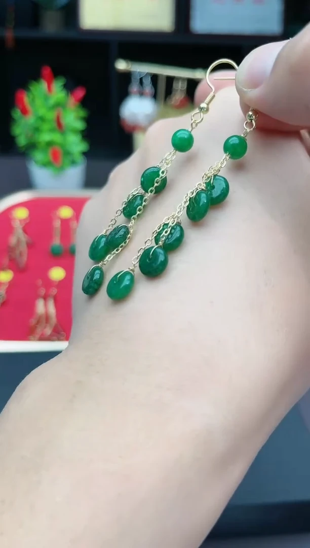 【闪购商品】玛瑙/玉髓耳钉银S925镶嵌528000