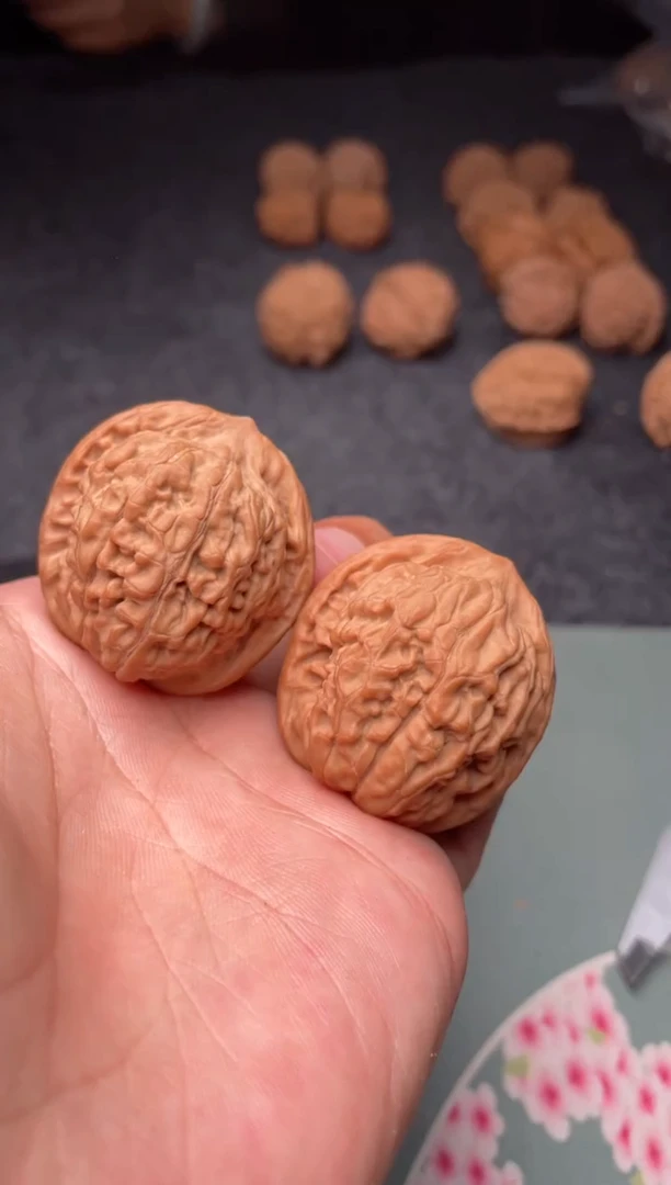 把件文玩核桃a246  莲花 37尺