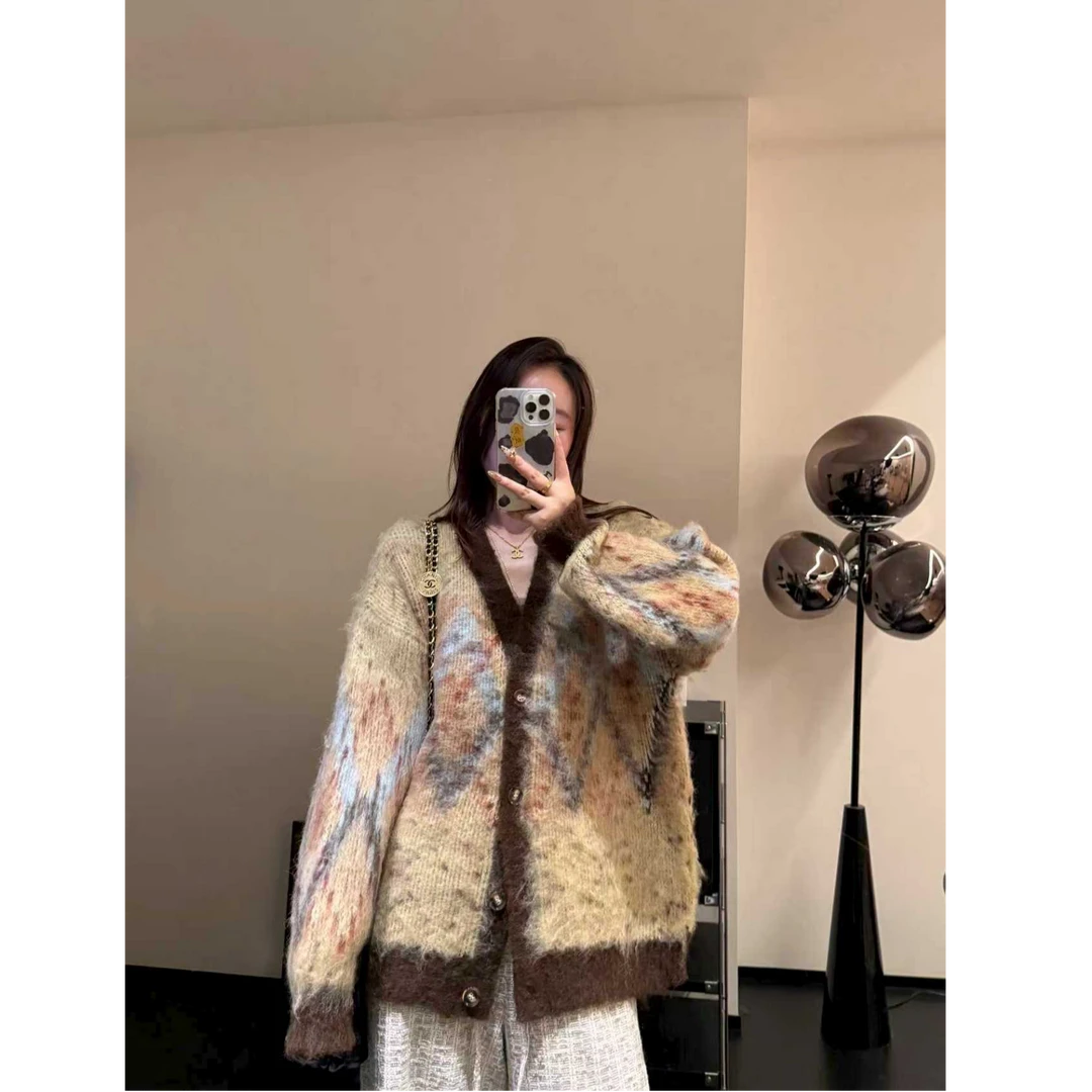 MMAM【彩色洋流】秋冬季气质时尚宽松慵懒风秋冬温柔风百搭毛衣