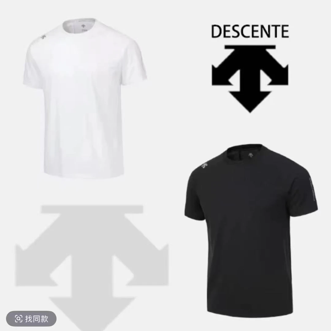 DESCENTE/迪桑特【夏季新品】破风者系列男女同款速干运动拼接T恤
