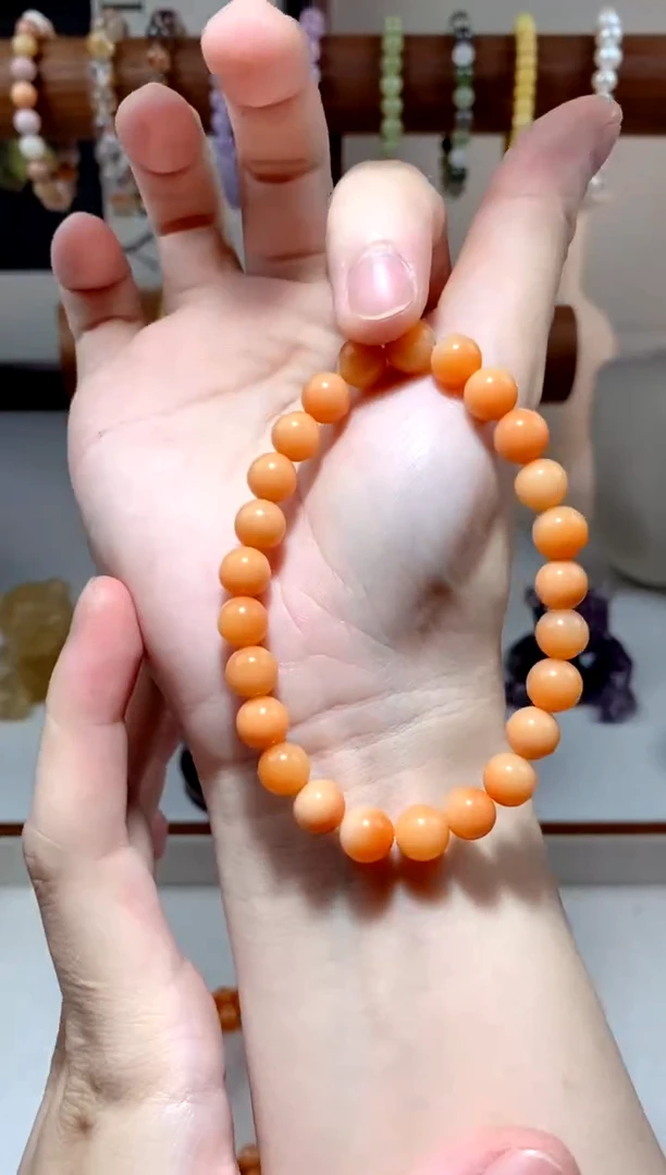 【闪购商品】石英质玉（黄龙玉）手链未镶嵌缅黄多样性发一