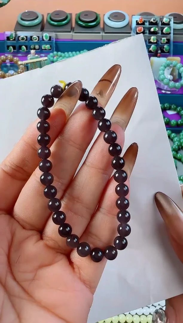 未镶嵌手串和田玉卡6单圈手串