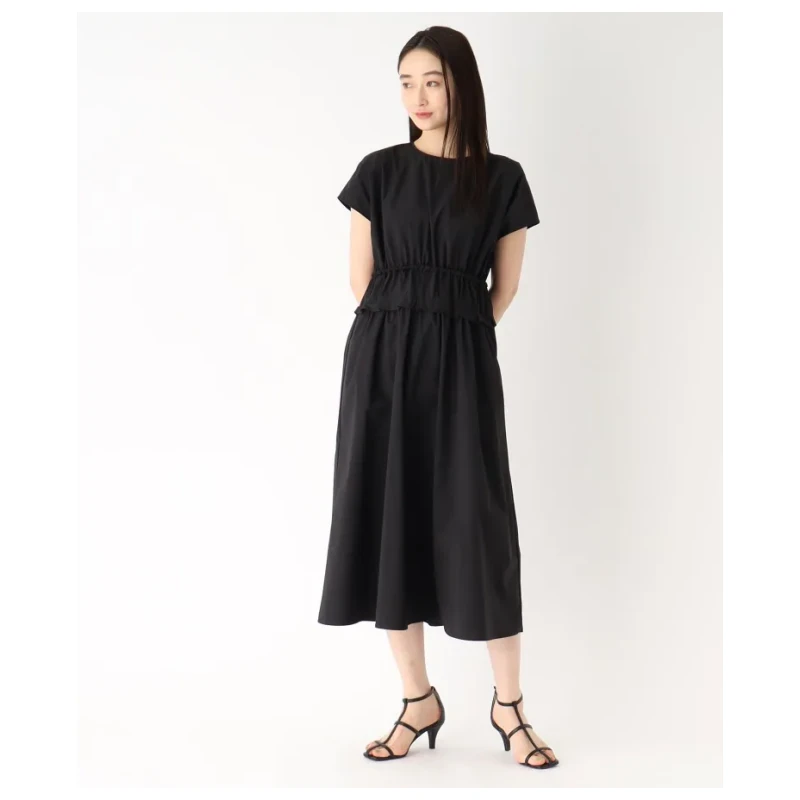 【Montendre】 夏季新款 O 复古印花百搭气质收腰连衣裙时尚休闲