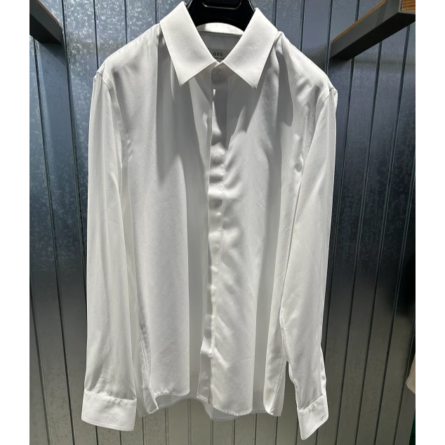 G25X035083  2025秋季新品商场同款男士翻领衬衫百搭商务白色
