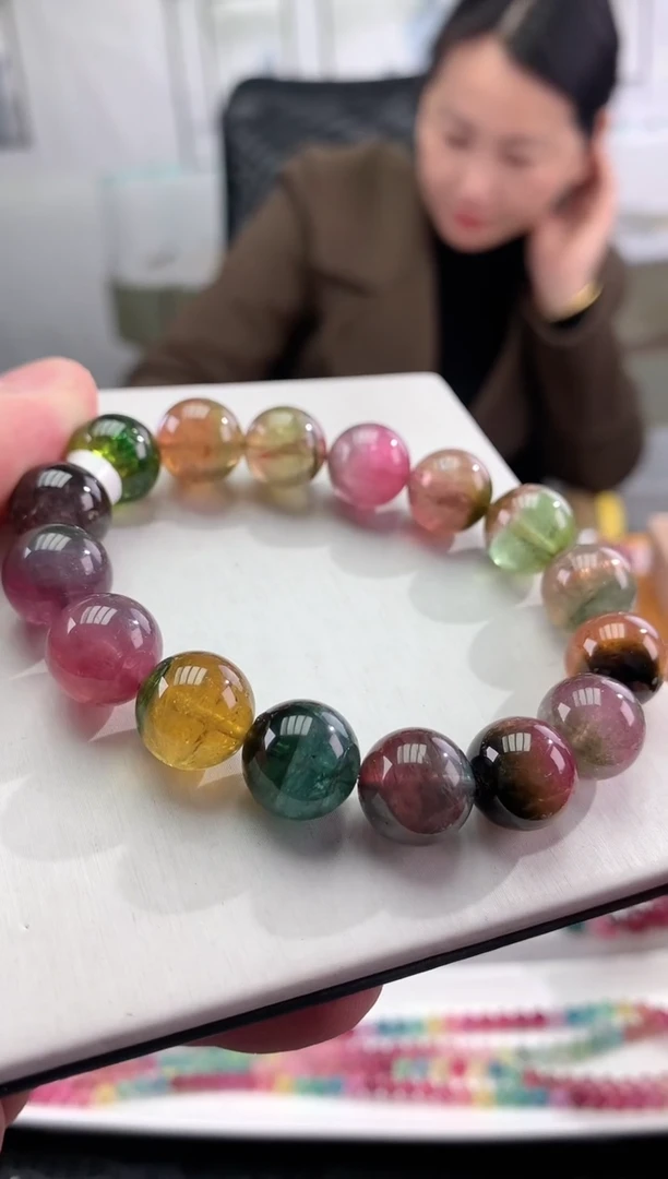 【闪购商品】碧玺手串未镶嵌多样性发一条