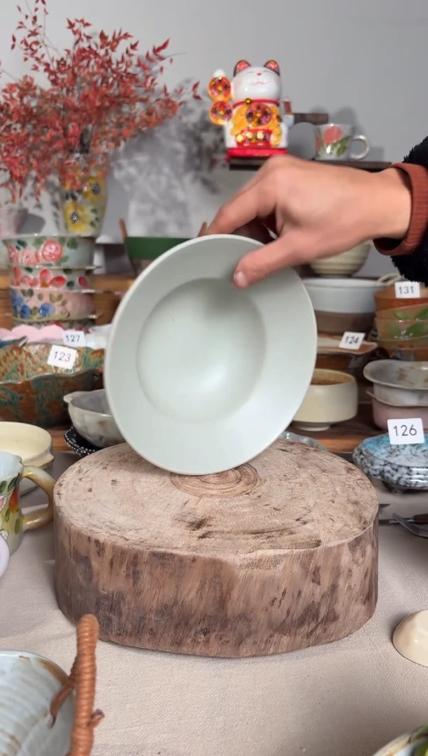 陶瓷06手作粗陶餐具1个装