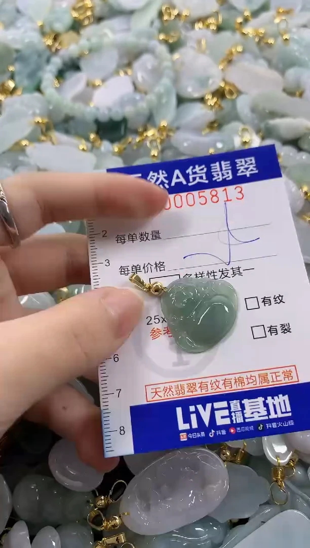 颈饰未镶嵌翡翠天然A货翡翠