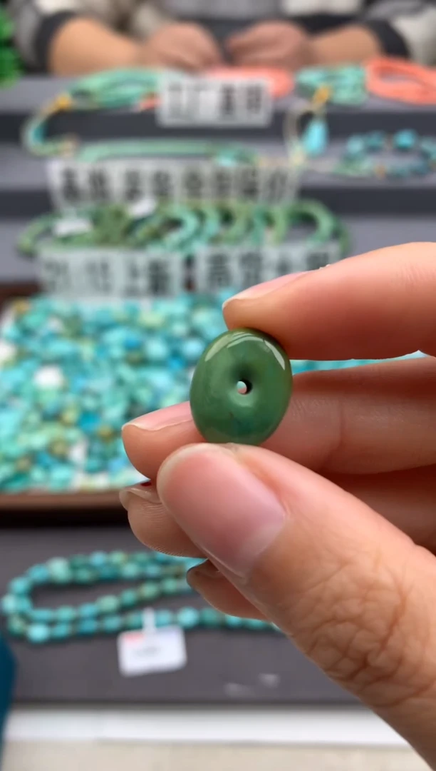 未镶嵌绿松石单珠金.A08