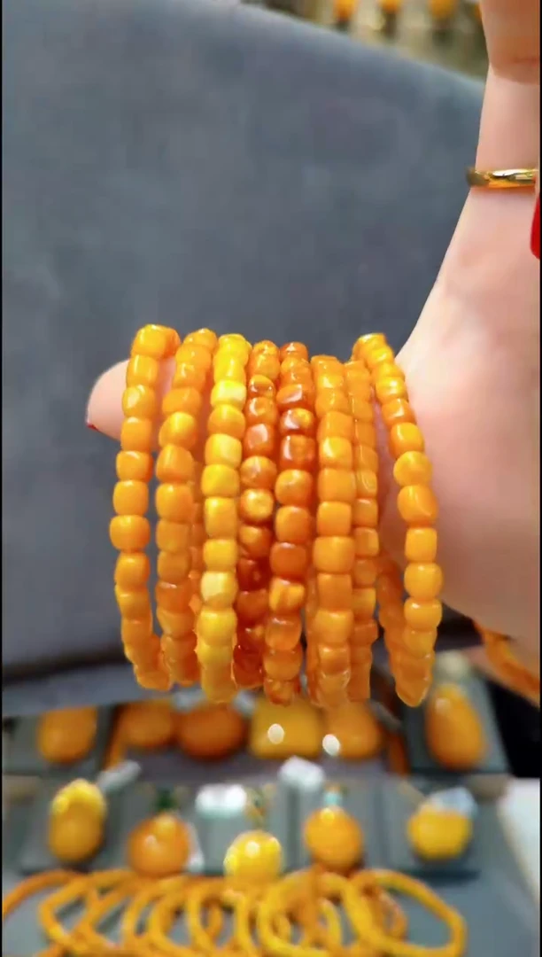 【闪购商品】蜜蜡珠宝奇石未镶嵌H595蜜蜡手串多样性发一件