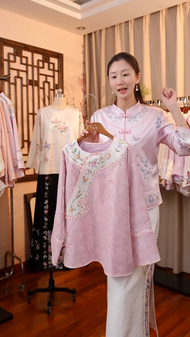 刺绣桑蚕丝非遗苏绣服饰