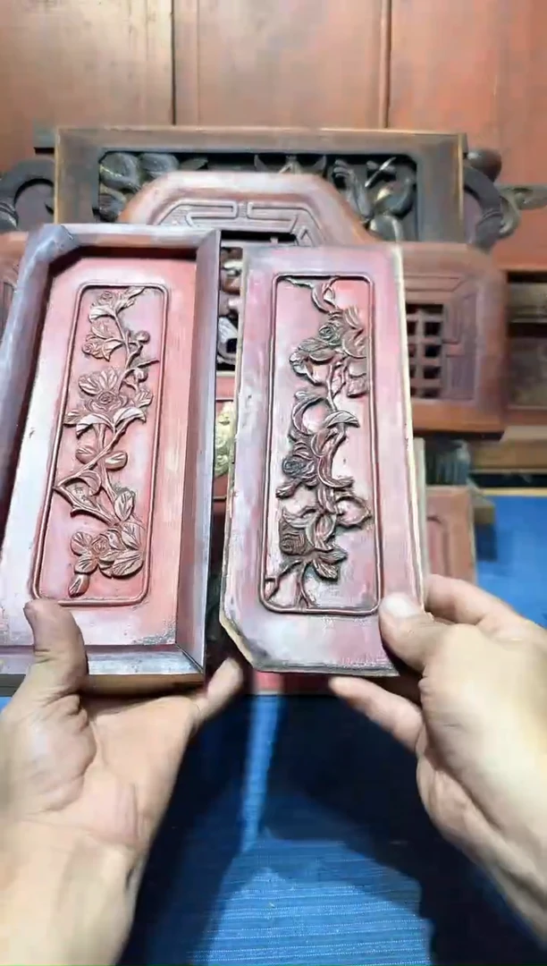 香樟木豆*逗老木雕老花板