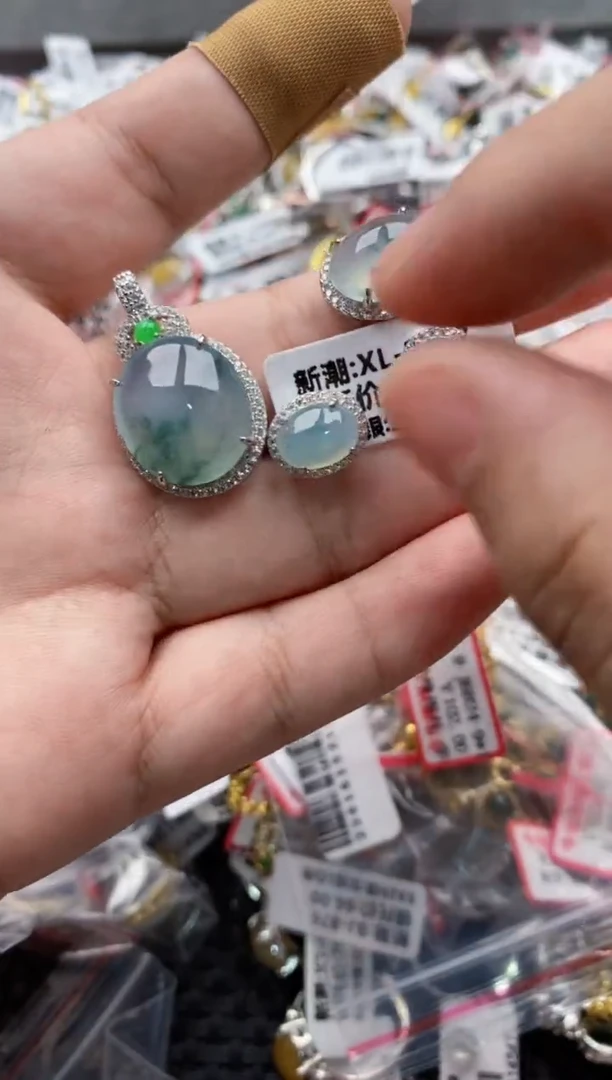 【闪购商品】翡翠戒指银S925镶嵌111111----1