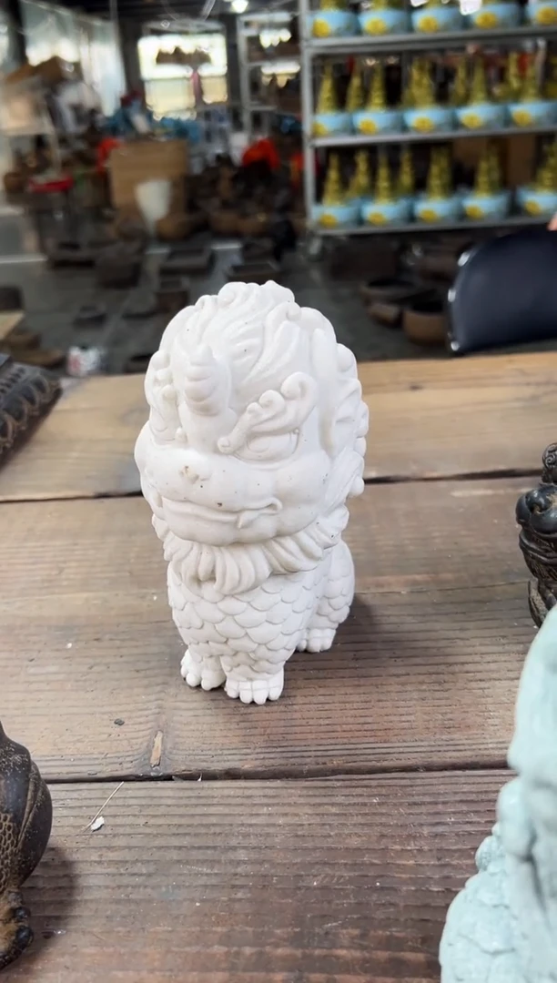 陶土丨白砂石天禄貔貅【微瑕】