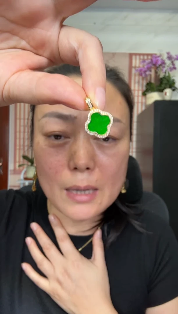 颈饰银S925镶嵌翡翠00003131