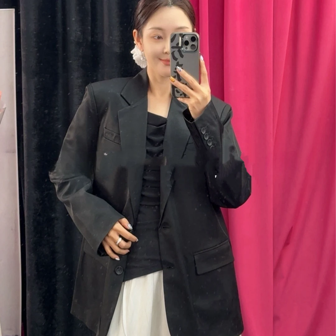 【c5】女西服黑色气质