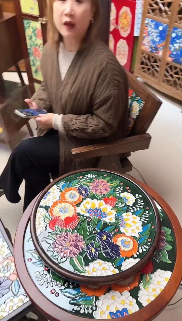 陶瓷43转盘  刹那芳华