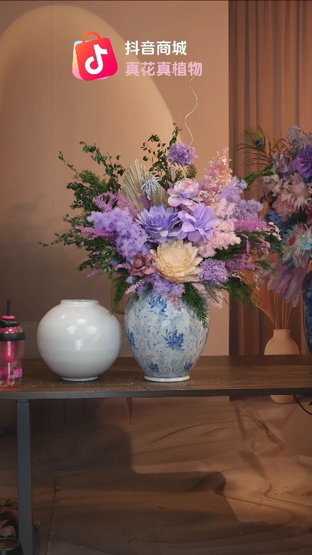 藤：带花瓶+花束一套