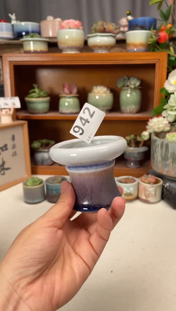 瓷片942知木小芳花盆