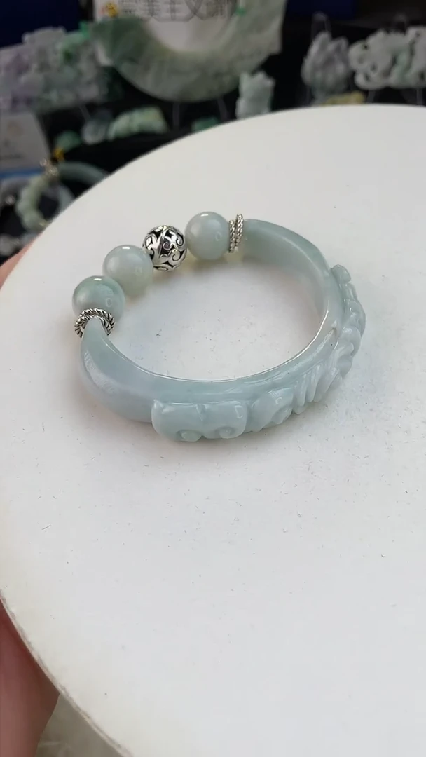 未镶嵌手链翡翠手工定制默认微瑕主播介绍为准