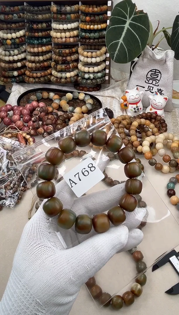 菩提根/象牙果手串落*a768卡16 干磨糖壳