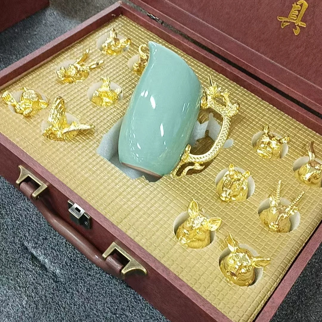 商务倡议兽首十二生肖酒杯--XD027-D