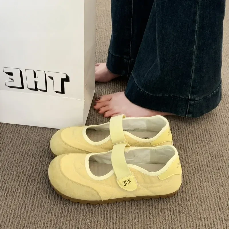 勃肯鞋女2025夏新款配裙子平底单鞋不累脚晚晚鞋软底玛丽珍豆豆鞋