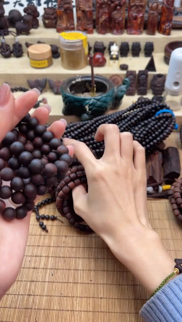 【闪购商品】降真香其他高品海南红降0.8桶珠单圈树心黄油