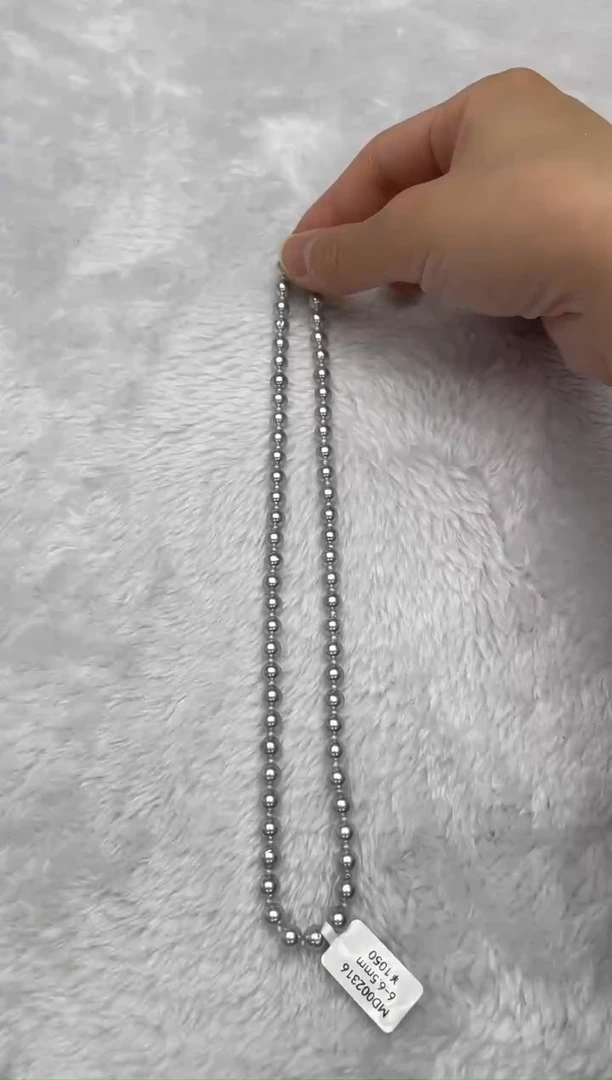 项链银S925镶嵌海水珍珠AK真多麻6-6.5mm