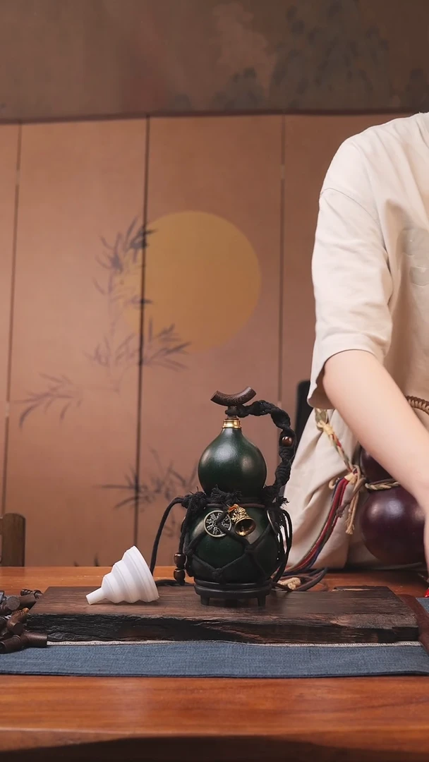 1814号精品大漆葫芦防腐防渗装水茶酒