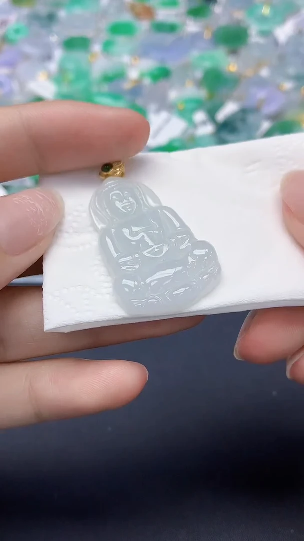翡翠未镶嵌颈饰天然缅甸a货翡翠