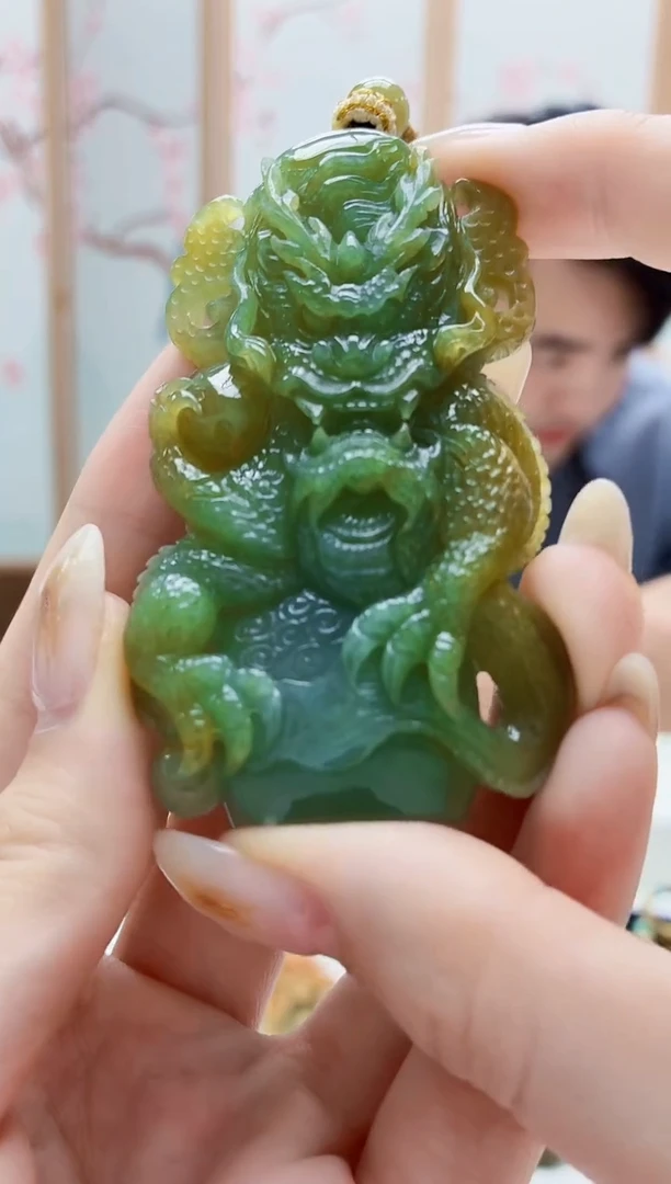 未镶嵌定制翡翠5060jw-毛货挂件65