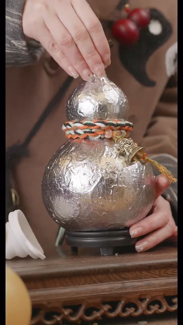 【闪购商品】270号精品天然大漆工艺防渗内胆酒葫芦~