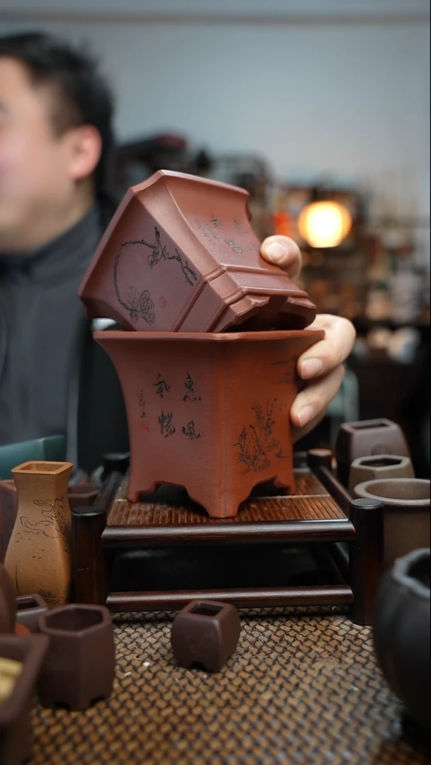 【闪购商品】紫砂花盆長木軒精品紫砂