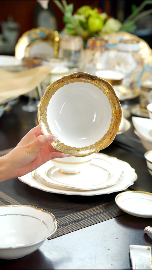 瓷片水果碗  1个