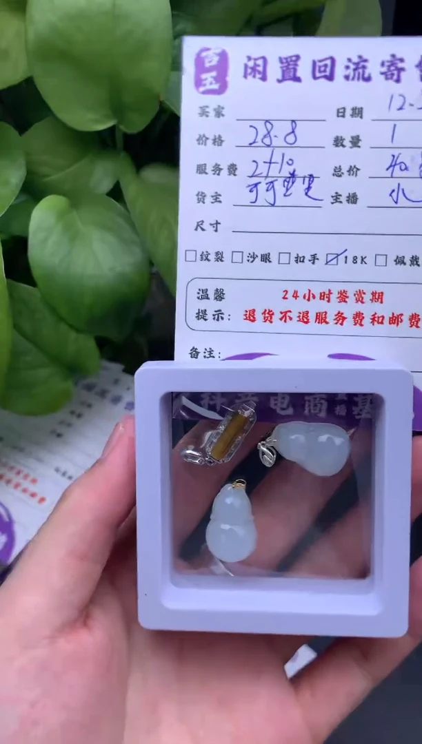 颈饰未镶嵌翡翠挂件