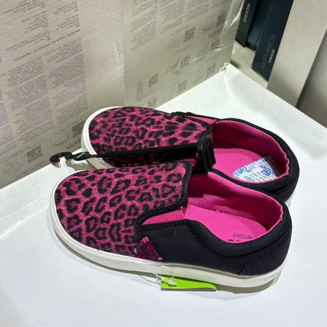 卡家/豹纹帆布鞋儿童