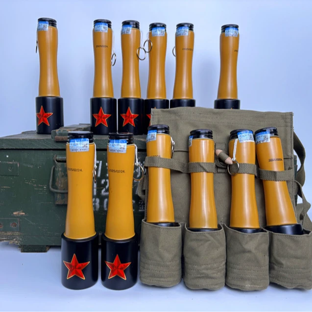 强国志泽尚泽鑫手榴白酒浓香型每瓶2.5两酒木箱布袋51-60度125