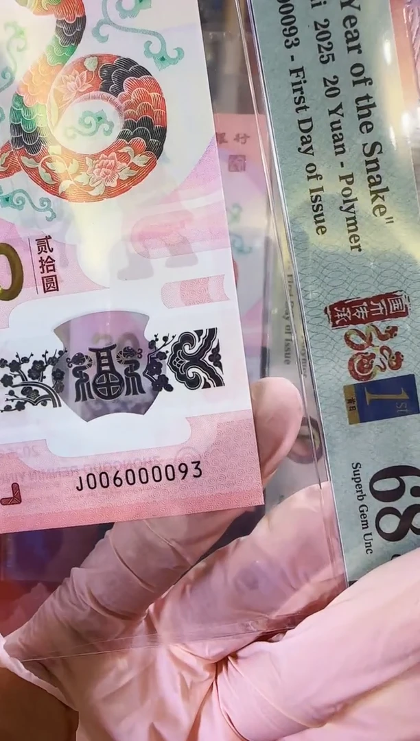 【闪购商品】塑料2025蛇钞单张008000093裸